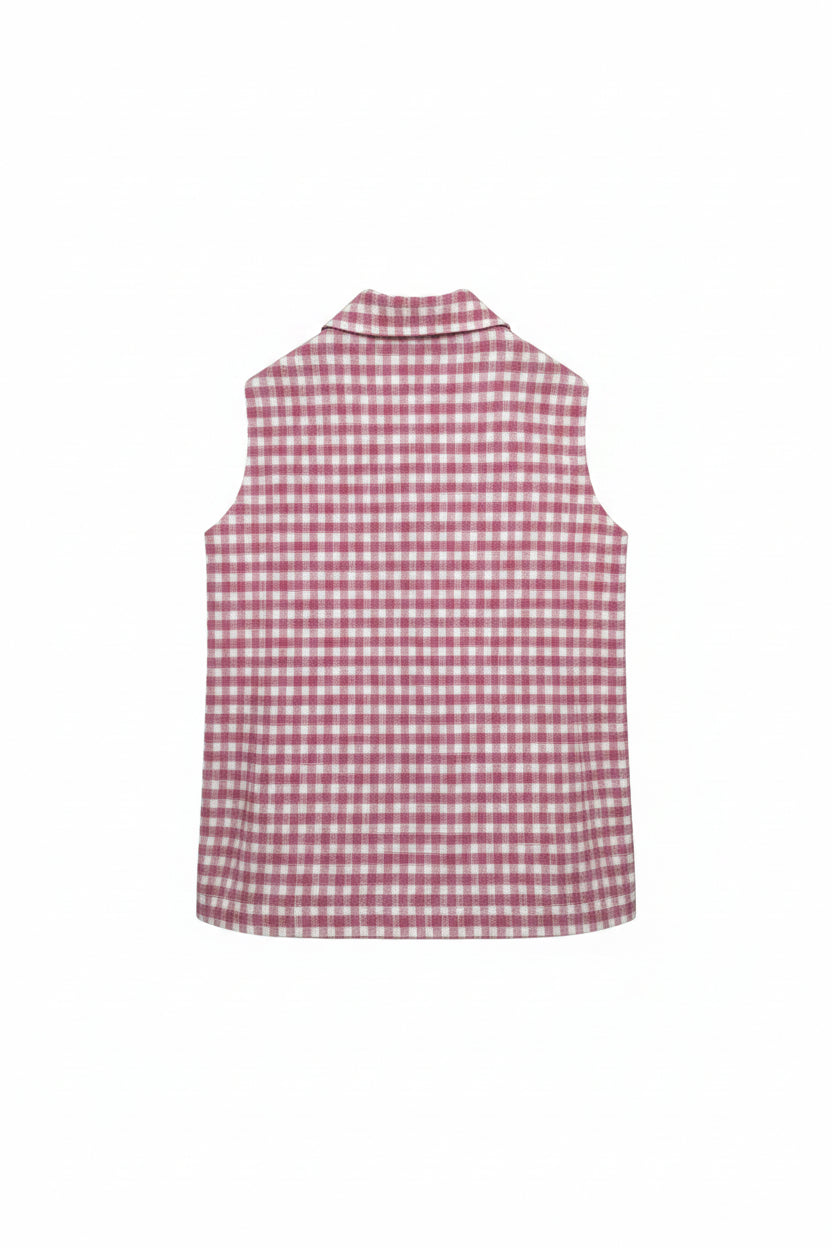 gilet vichy
