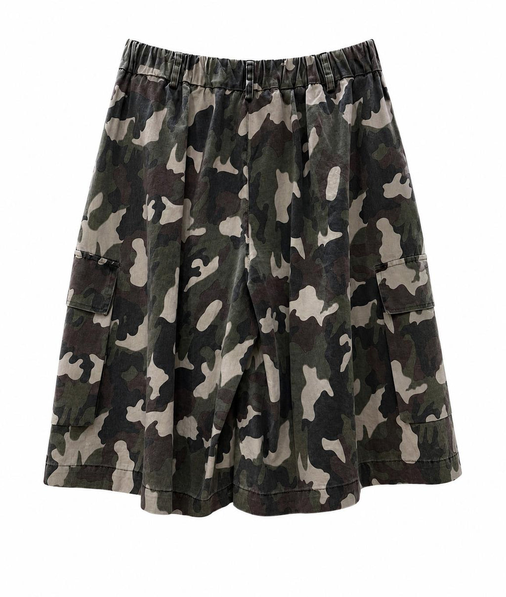 Bermuda camouflage verdi