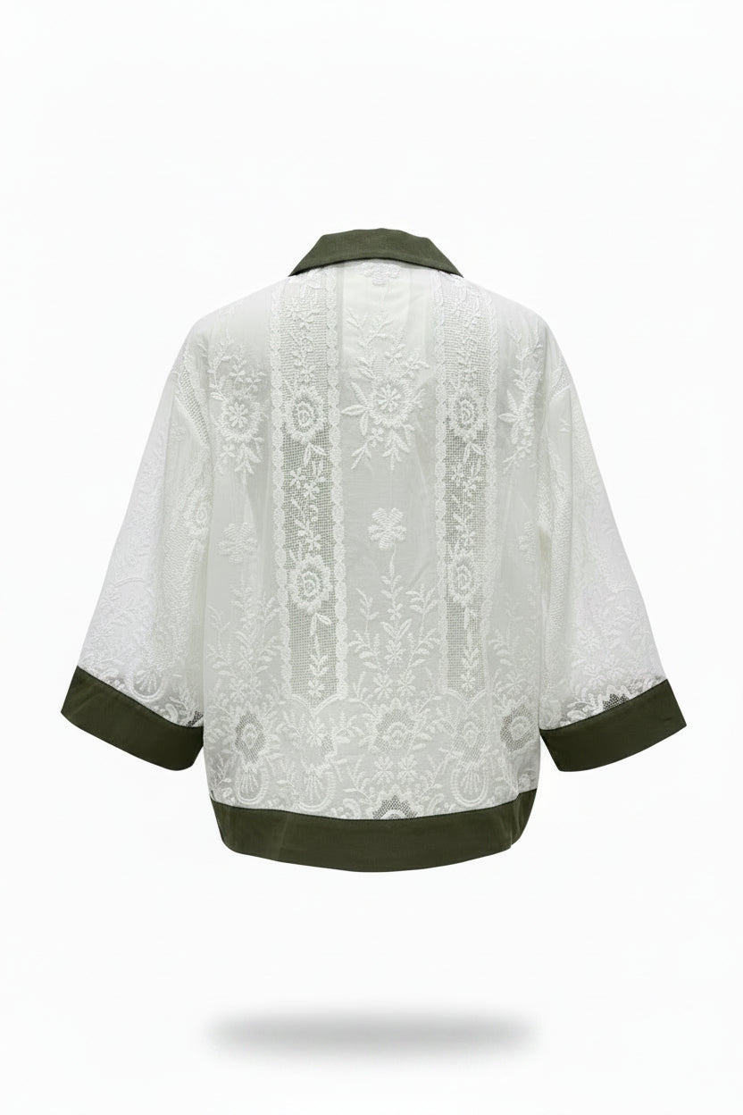 Camicetta pizzo militare