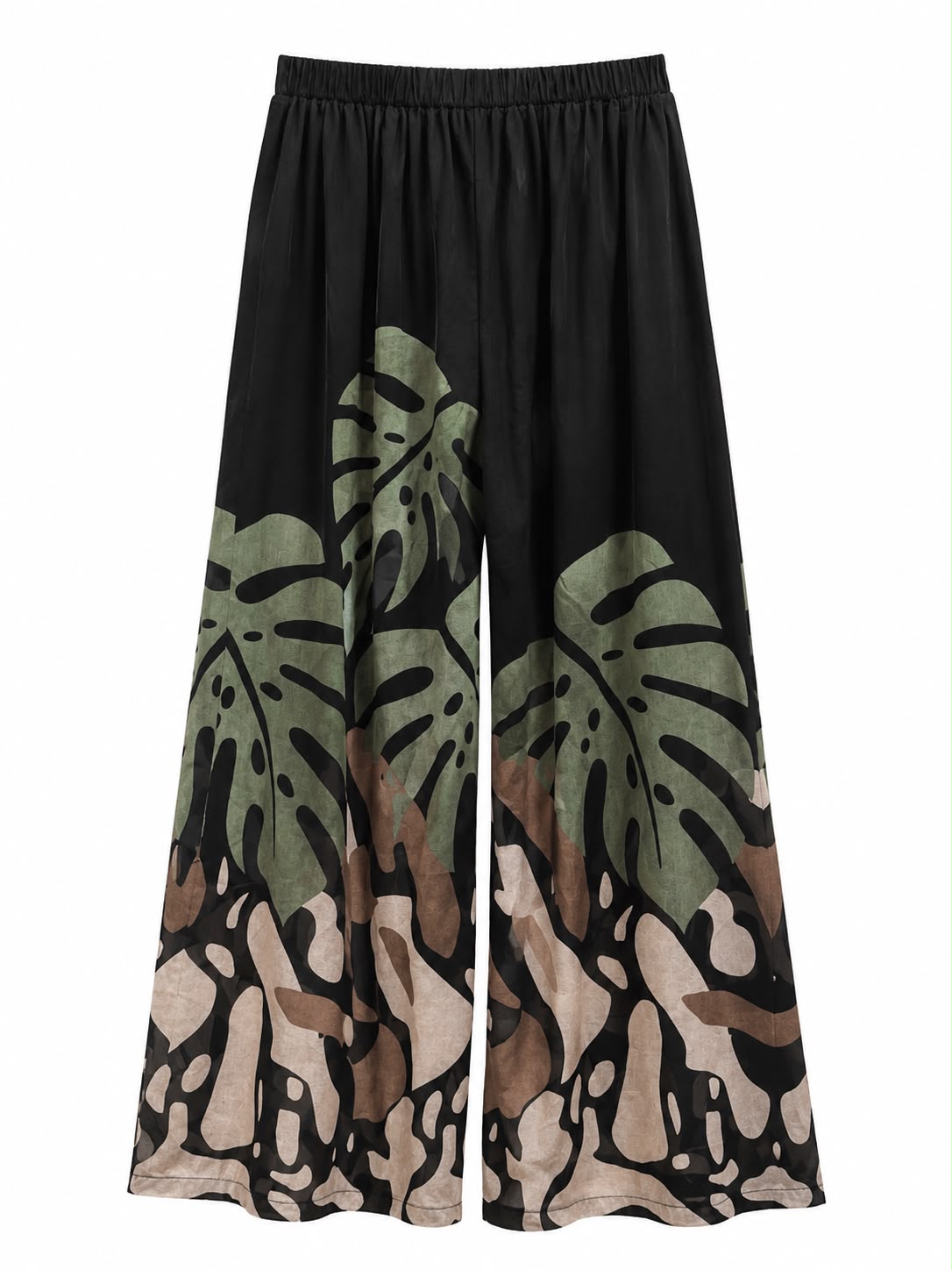 pantaloni wide leg oasi