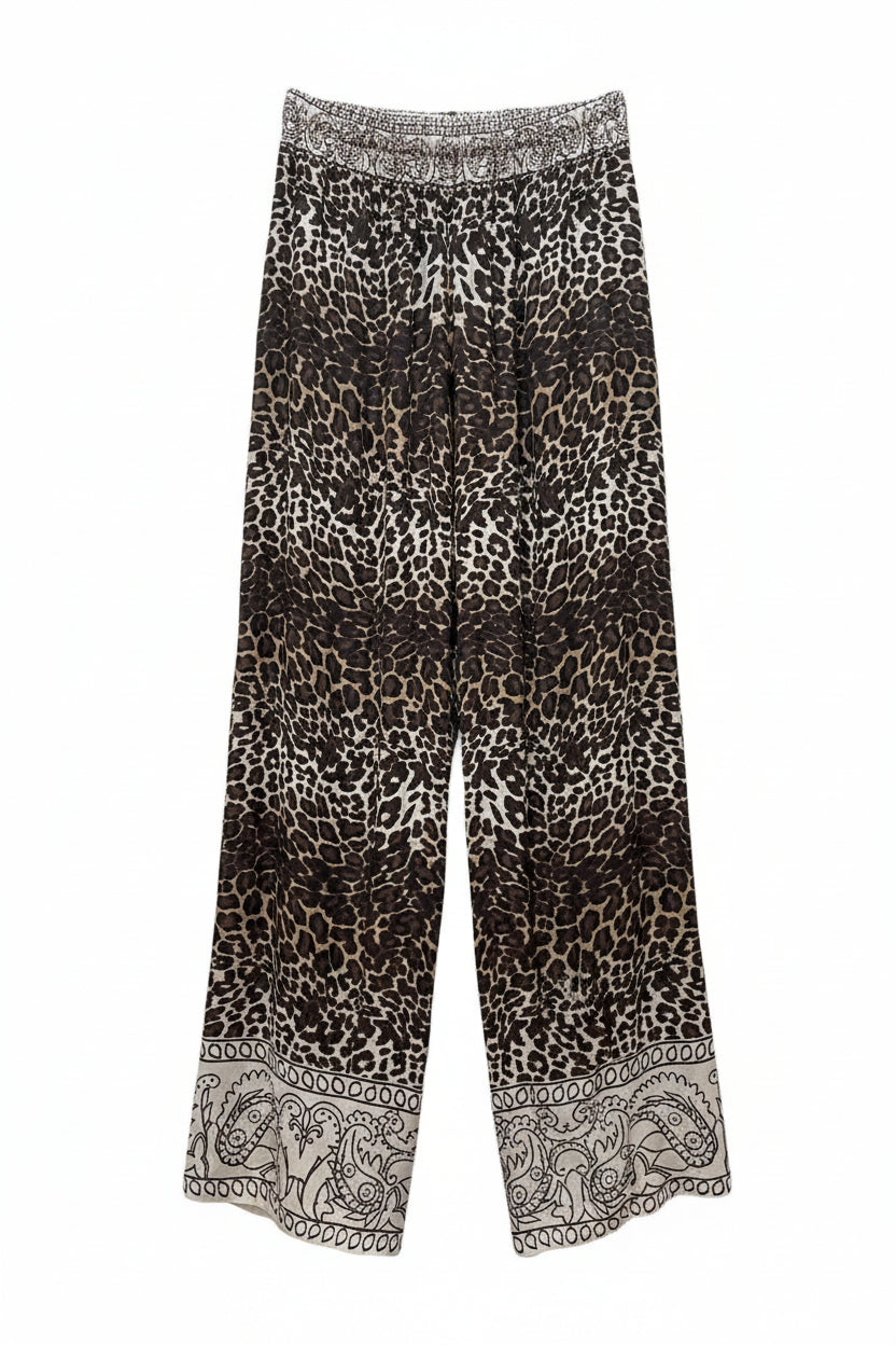 pantaloni wide leg LEO