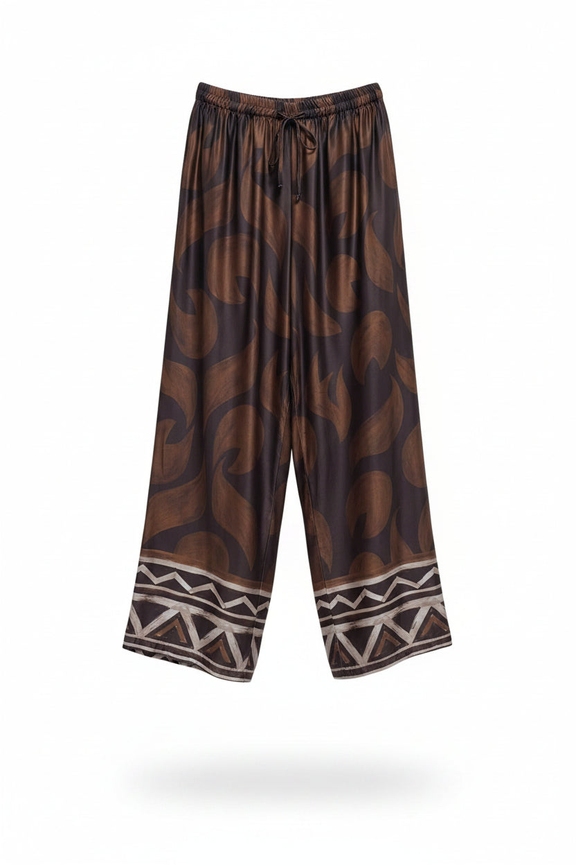 pantalone wide leg Lacci