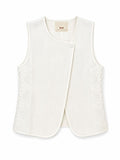 Gilet burro con pizzo laterale