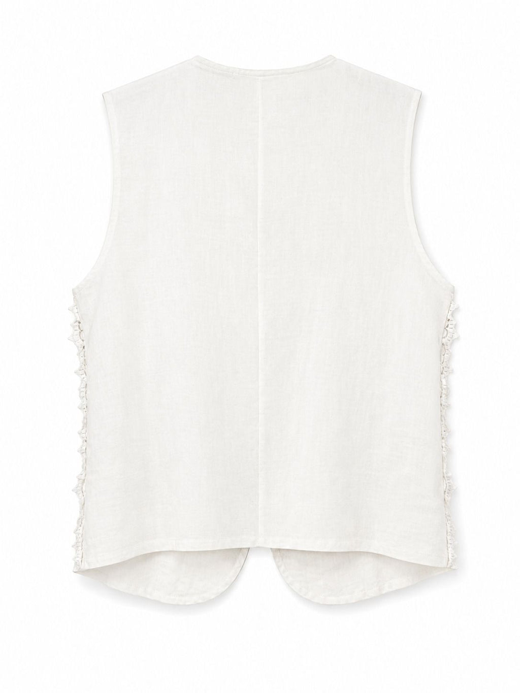 Gilet burro con pizzo laterale