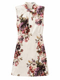 Vestito corto stile coreano floreale