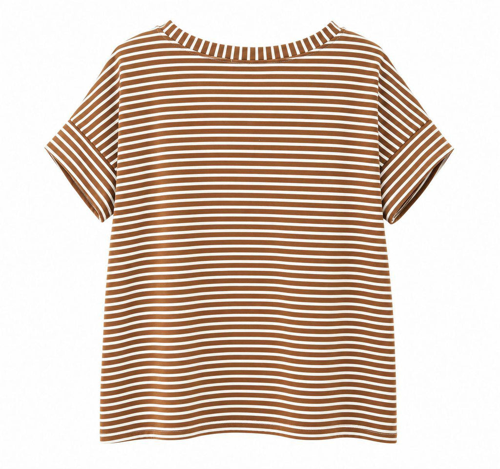 t-shirt righe Cognac
