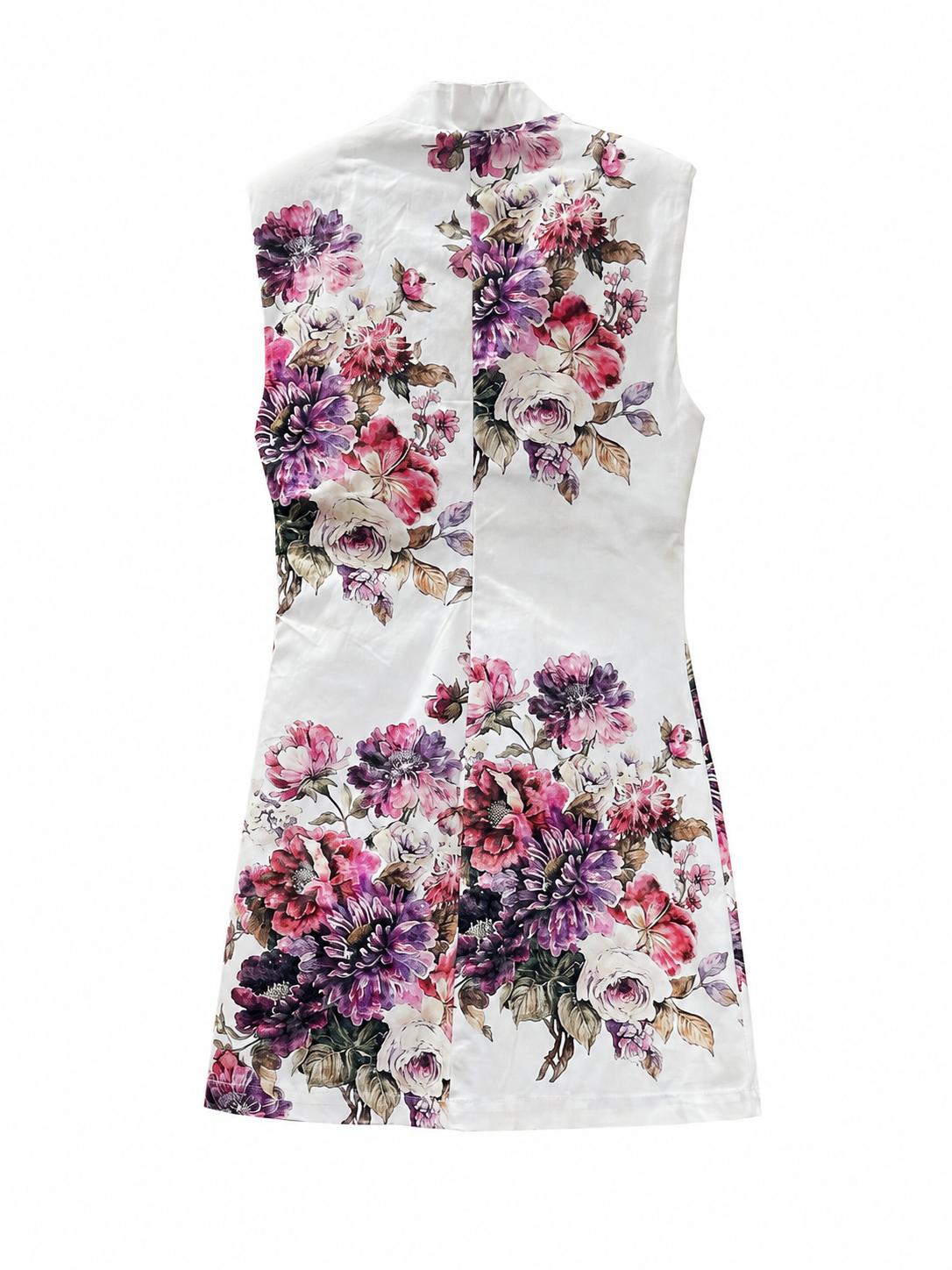 Vestito corto stile coreano floreale
