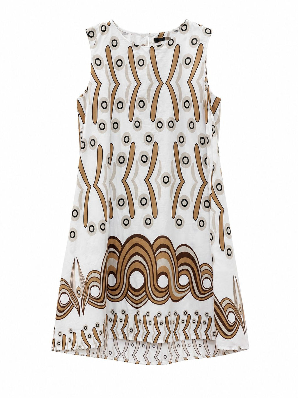 Vestito Midi svasato in fantasia