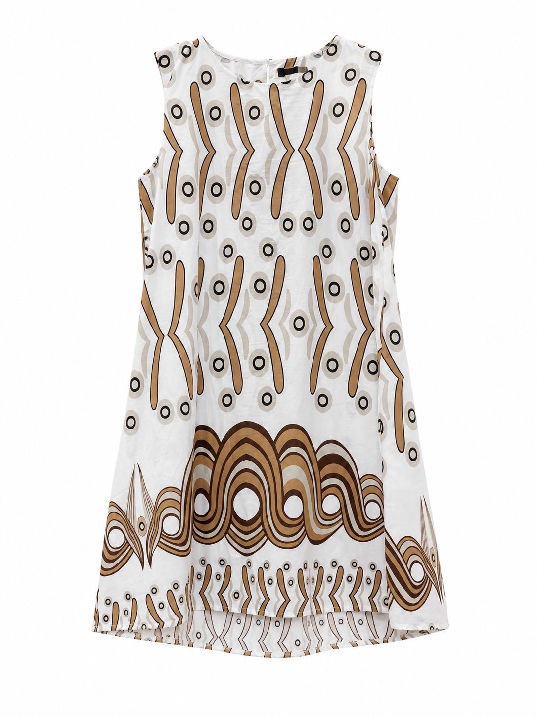 Vestito Midi svasato in fantasia