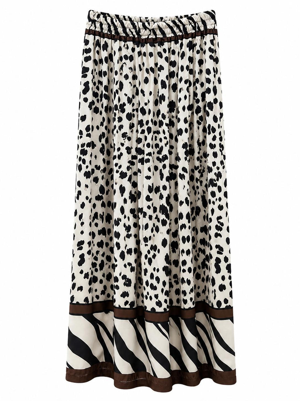 Pantaloni wide leg Animalier