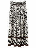 Pantaloni wide leg Animalier