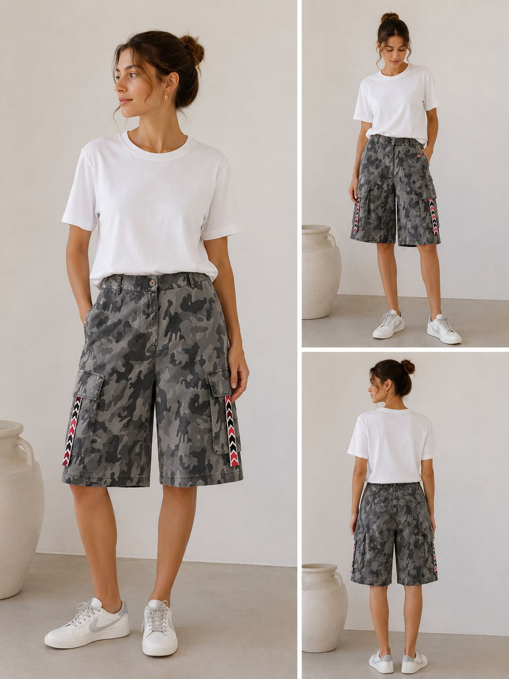 Bermuda Camouflage grigi