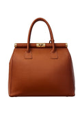 borsa strutturata Cognac