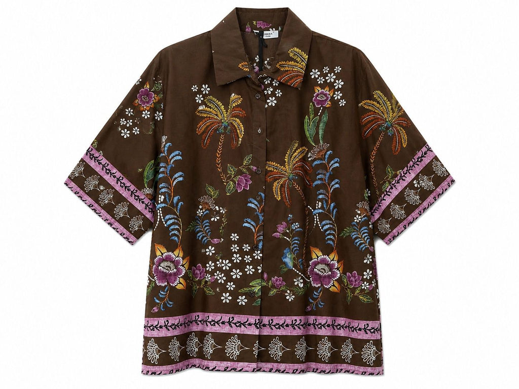 Camicia stampa floreale