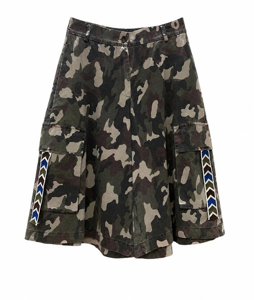 Bermuda camouflage verdi