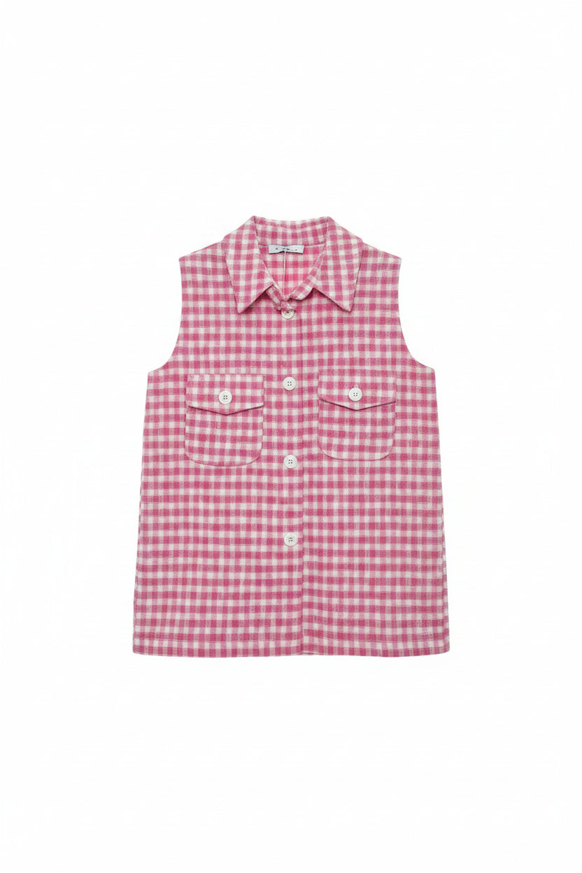 gilet vichy