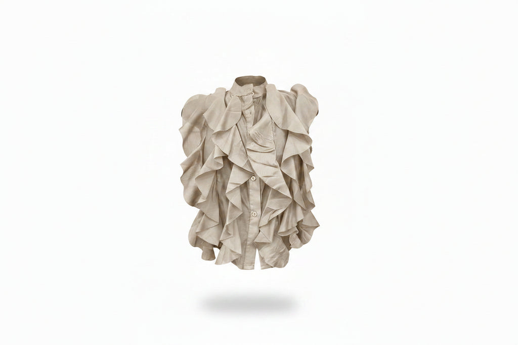blusa volant