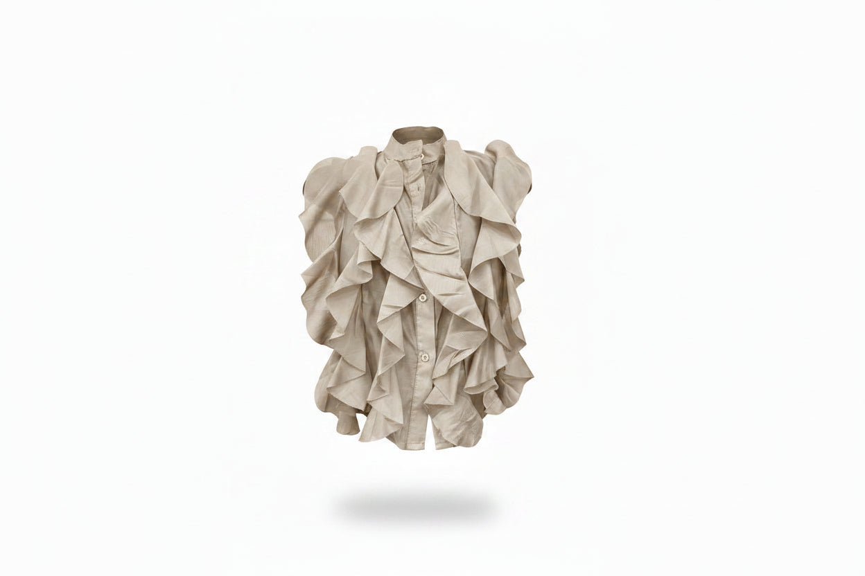 blusa volant