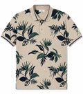 Polo Uomo fantasia Foglie beige
